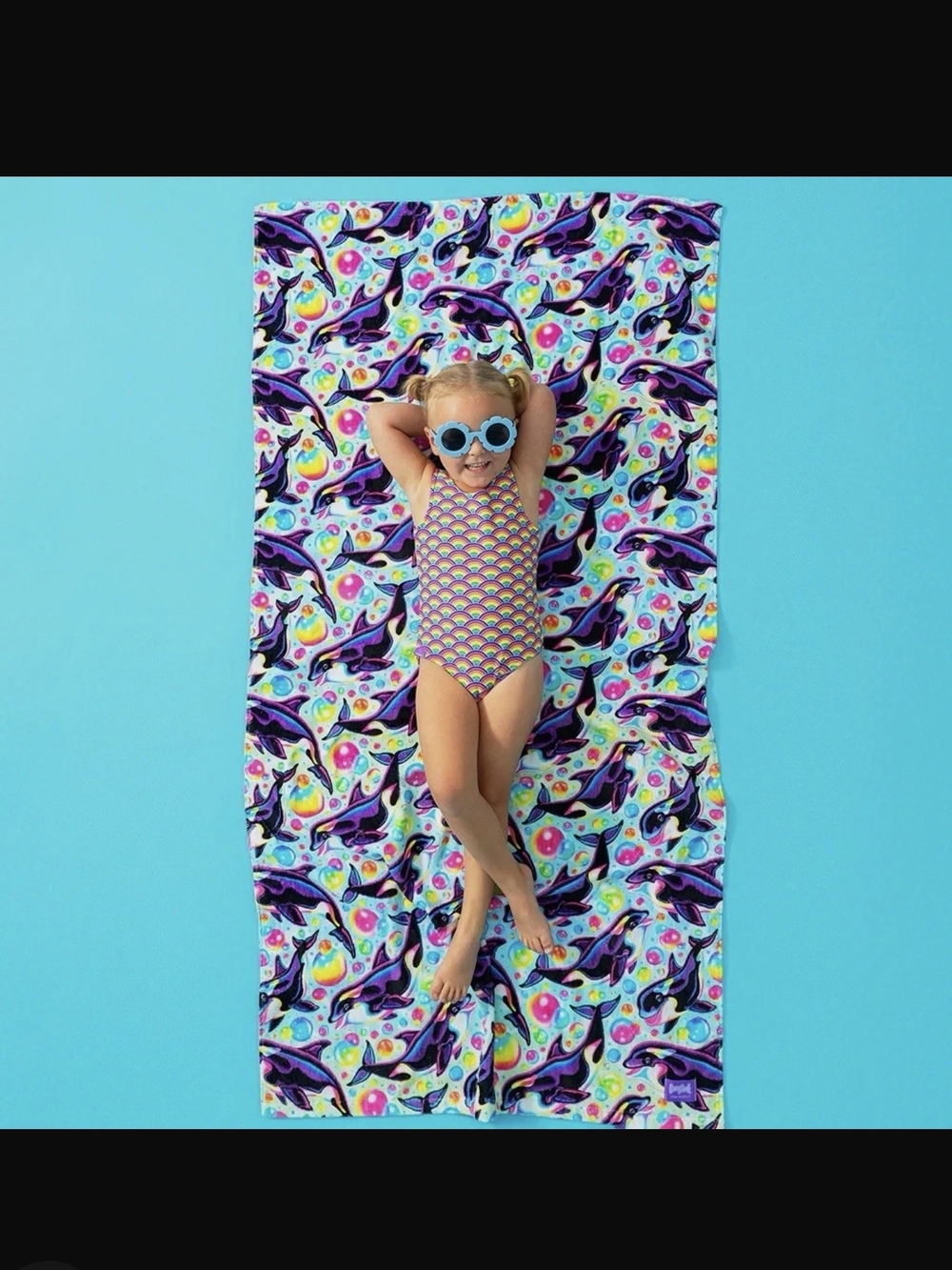Posh Peanut Lisa Frank Max Splash Beach Towel NWT